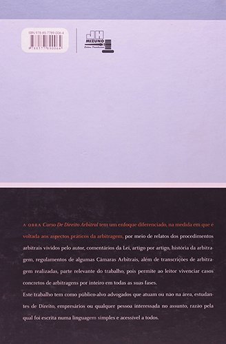 Contracapa do livro Curso de Direito Arbitral